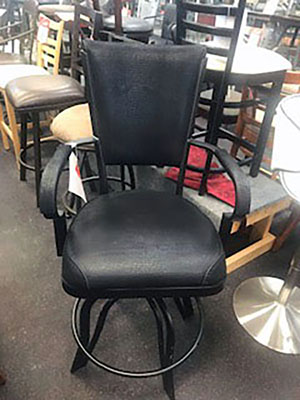 leather chair with handle
